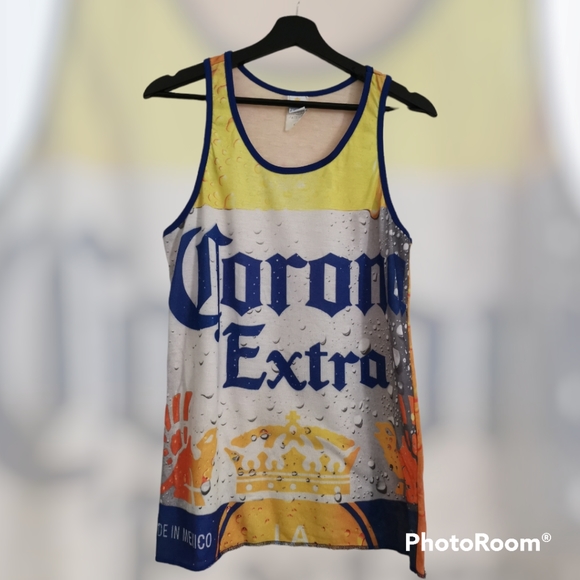 🇲🇽🏖️Corona Extra Branded Beer Tank Top Small - Picture 2 of 7